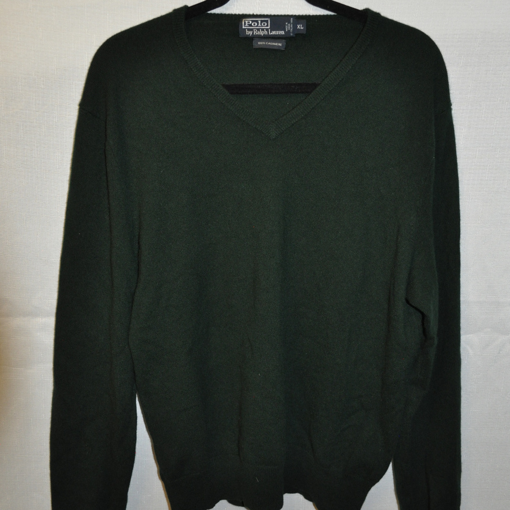 Polo by Ralph Lauren Green 100% Cashmere Sweater
